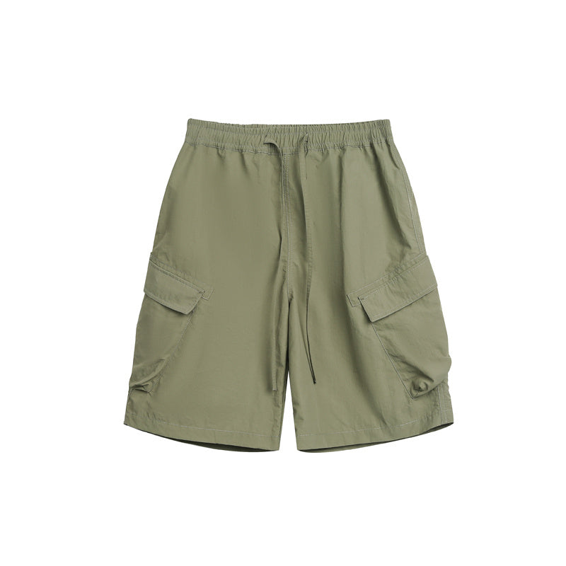 Summer Outdoor Loose Solid Color Cargo Shorts