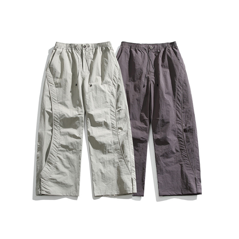 Solid Color Outdoor Loose-Fit Casual Pants