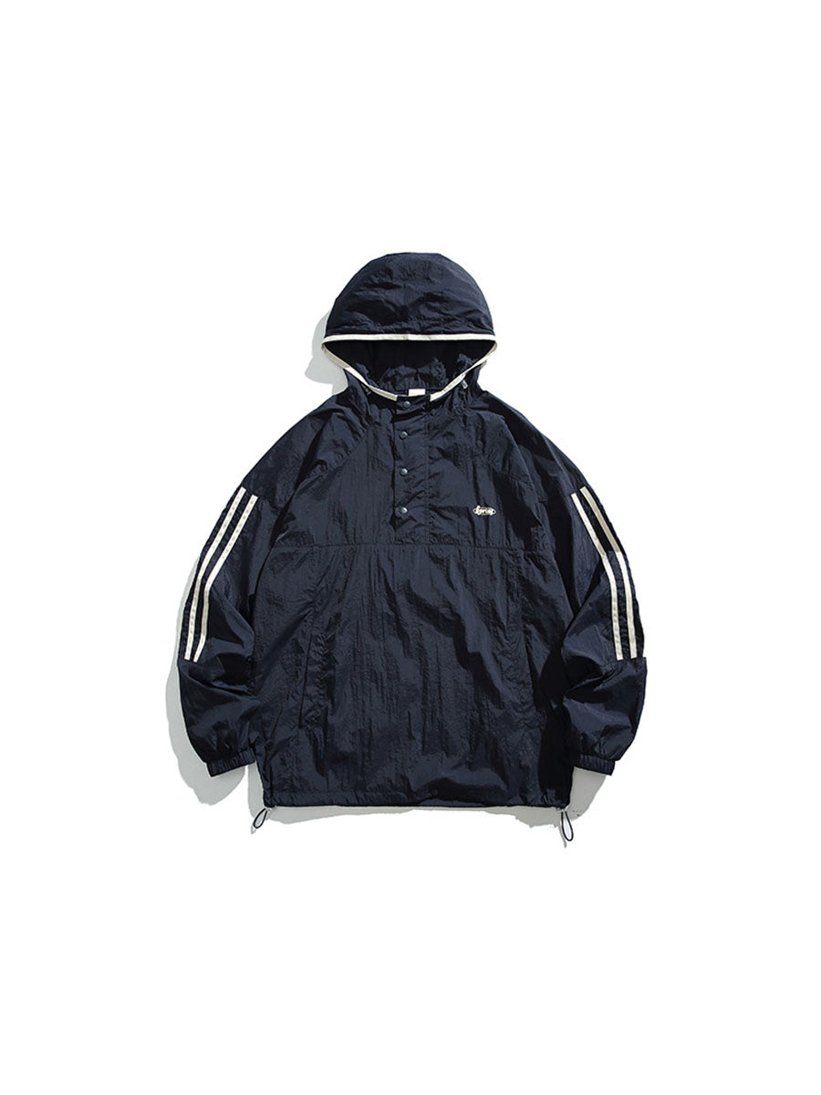 Colorblock Lightweight Hooded Sun Protection Jacket