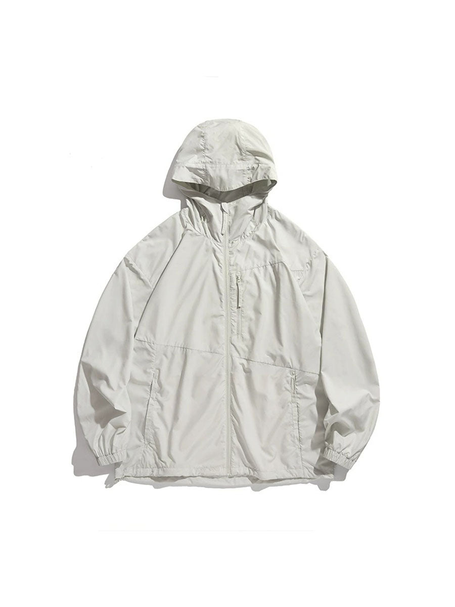 Lightweight Hooded Windbreaker Jacket