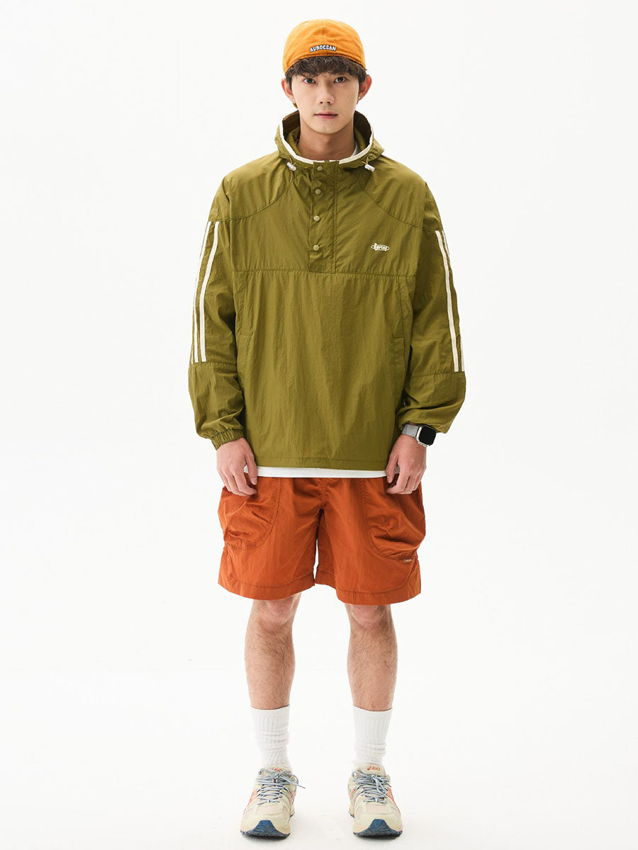 Colorblock Lightweight Hooded Sun Protection Jacket