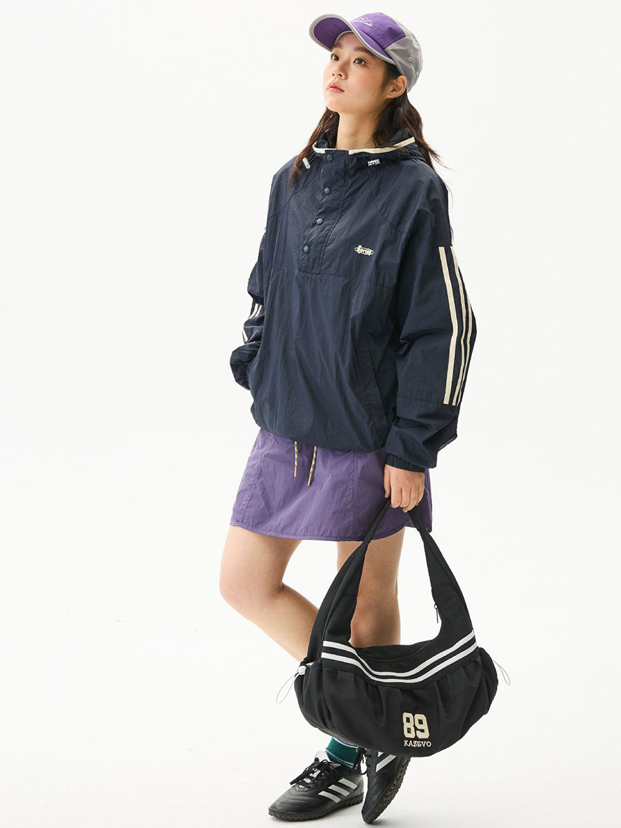 Colorblock Lightweight Hooded Sun Protection Jacket