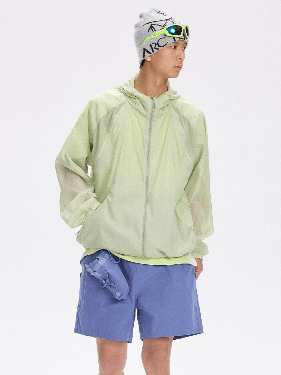 Lightweight Cooling Hooded Jacket with UV Protection