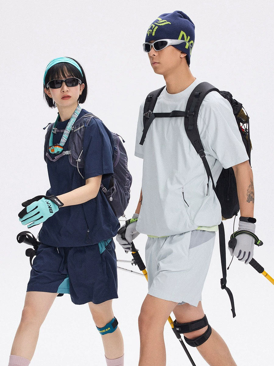 Quick-Dry Utility T-Shirt with Zipper Pockets