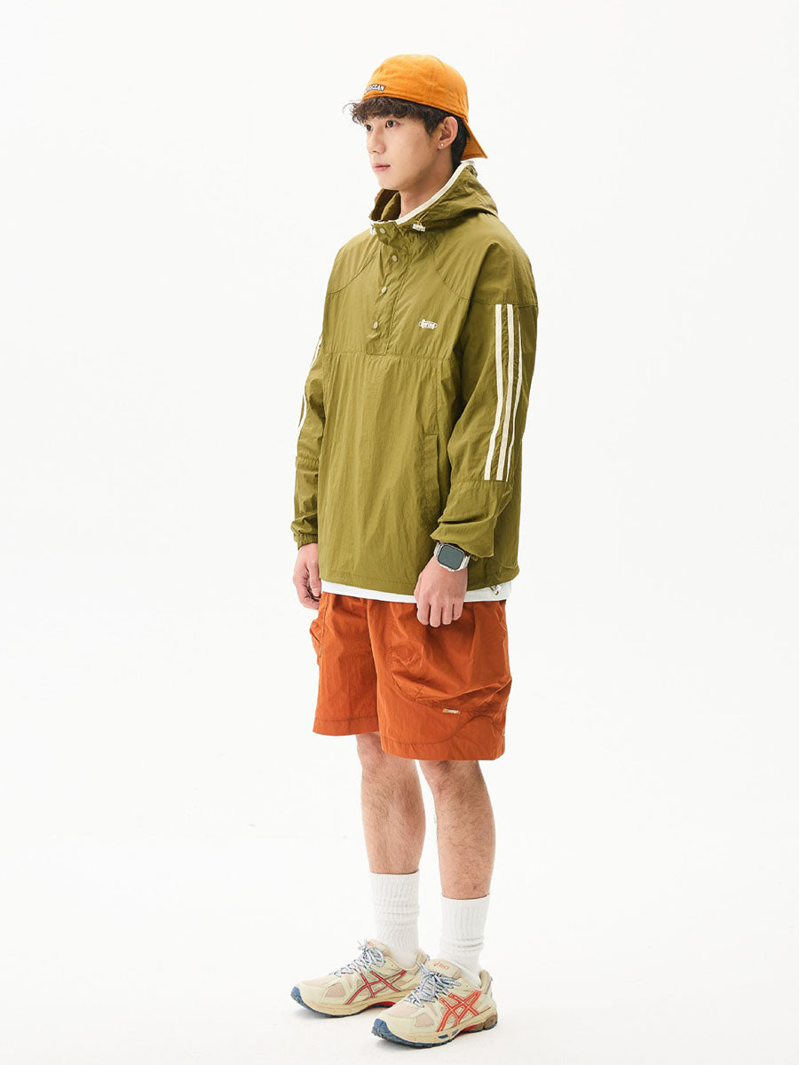 Colorblock Lightweight Hooded Sun Protection Jacket