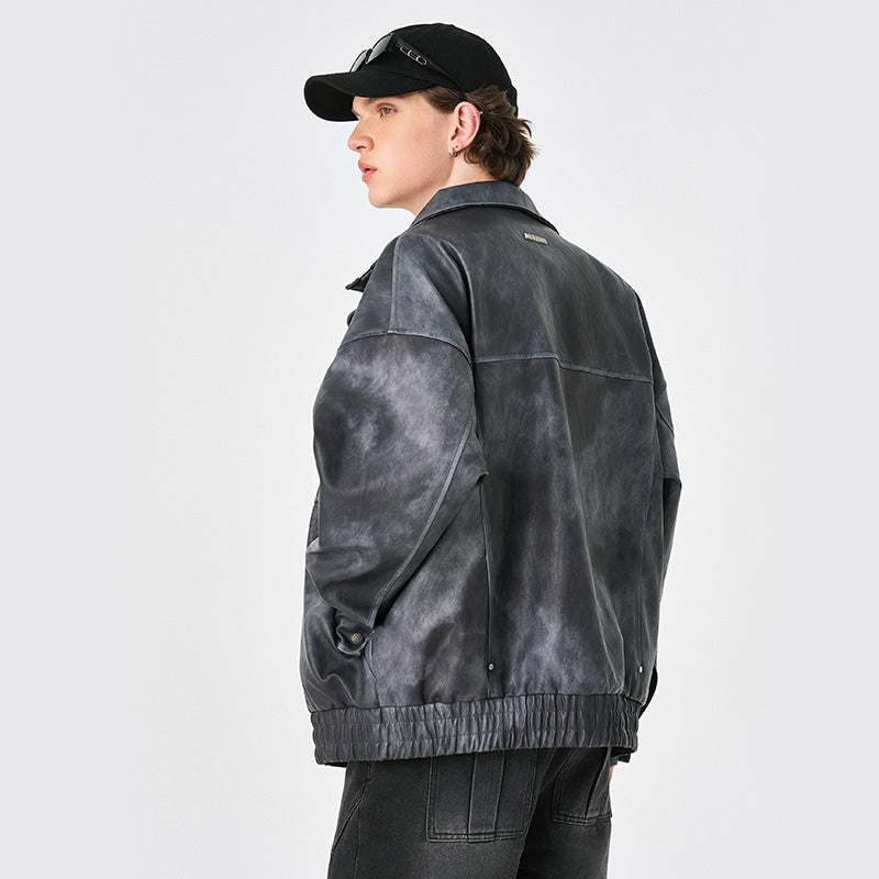 Vintage Loose Outdoor Leather Jacket