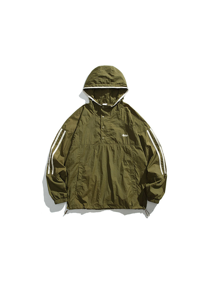 Colorblock Lightweight Hooded Sun Protection Jacket