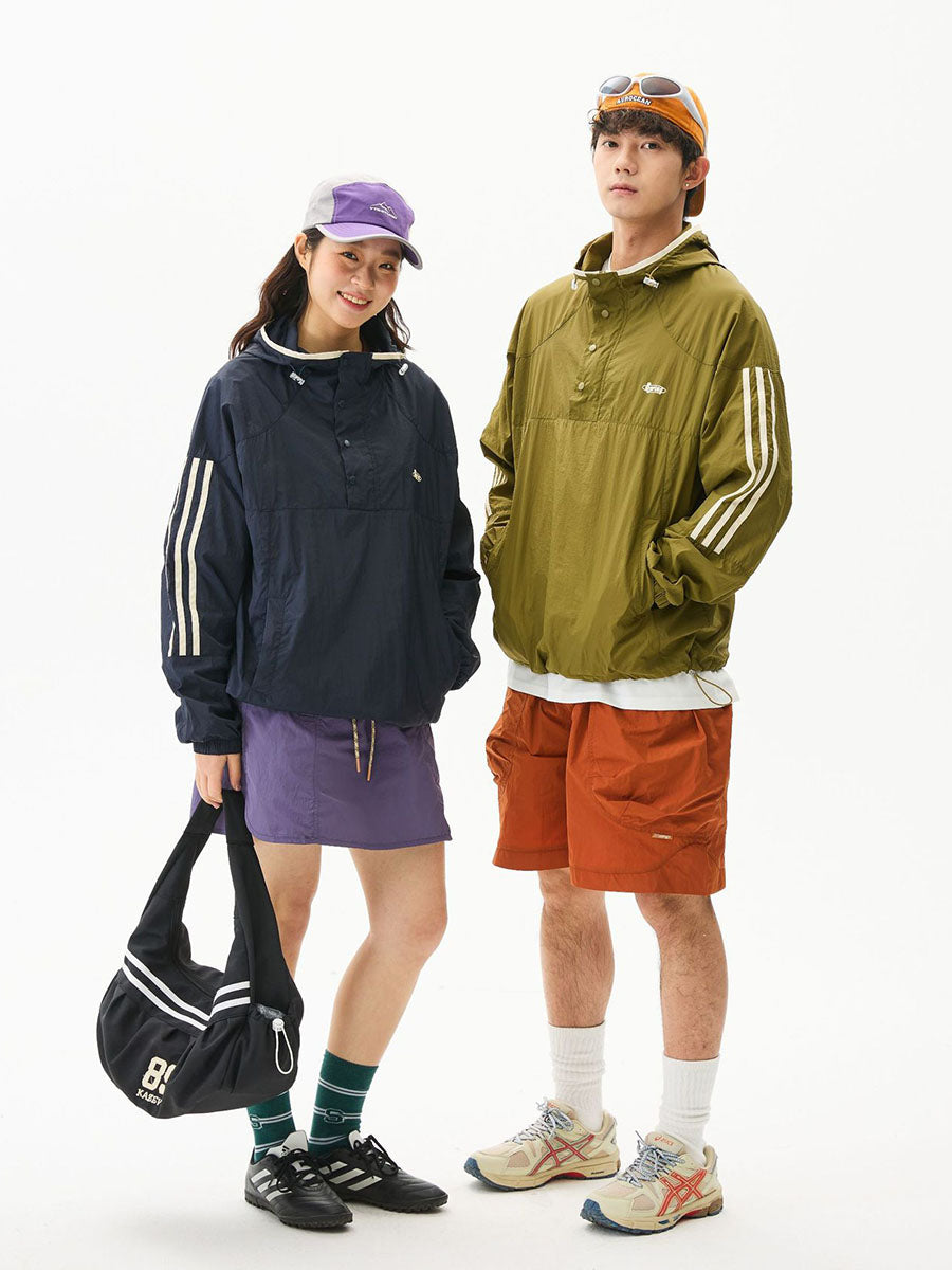 Colorblock Lightweight Hooded Sun Protection Jacket