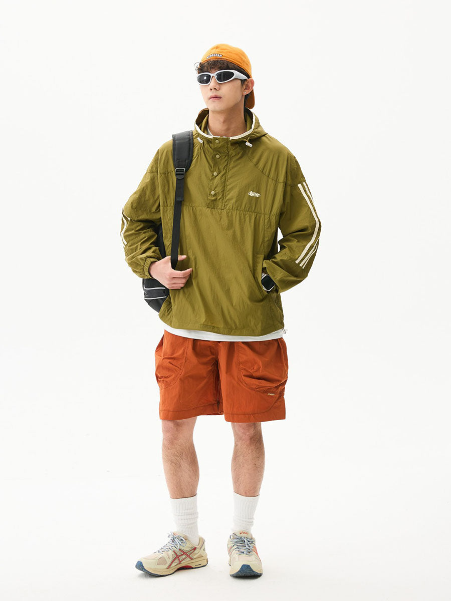 Colorblock Lightweight Hooded Sun Protection Jacket