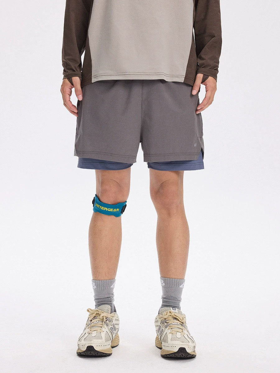 Double-Layer Quick-Dry Athletic Shorts with Inner Liner