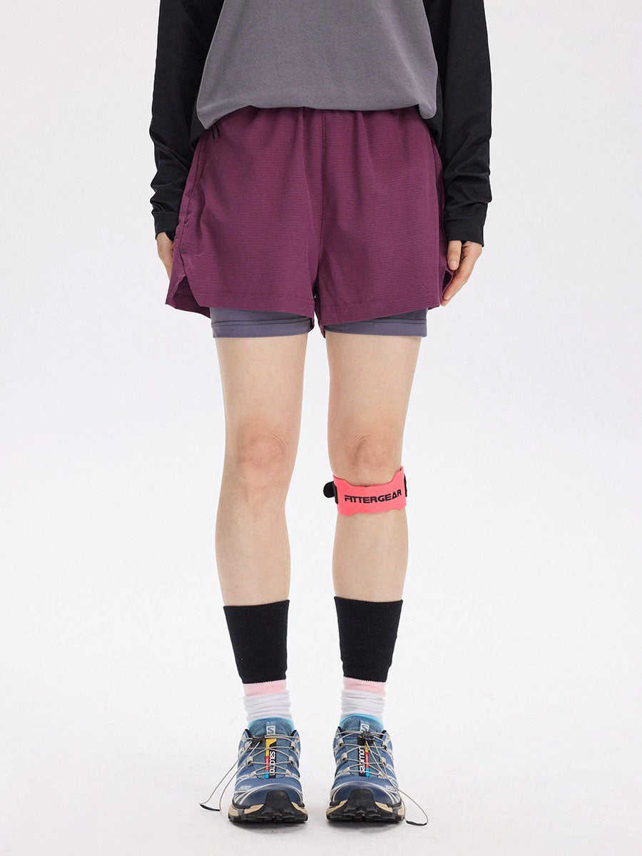 Double-Layer Quick-Dry Athletic Shorts with Inner Liner
