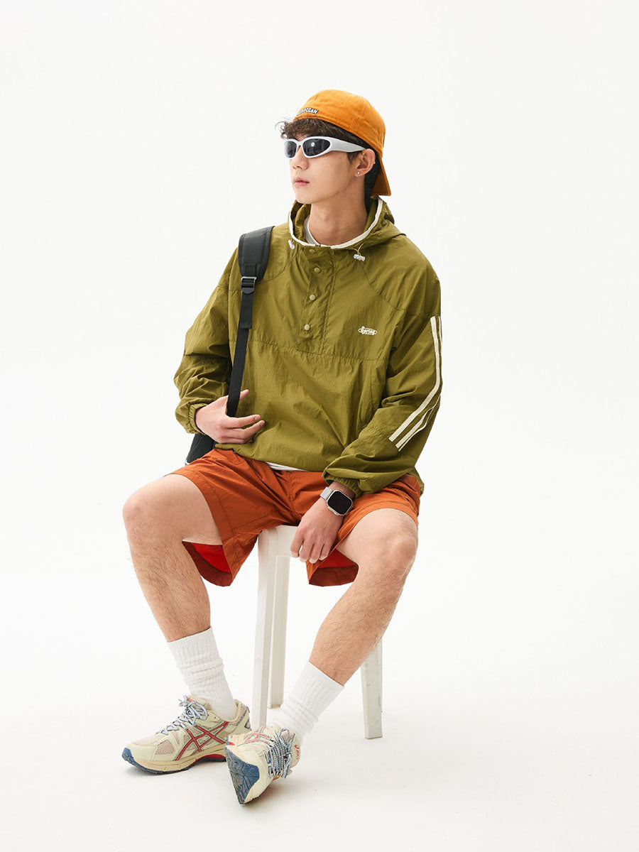 Colorblock Lightweight Hooded Sun Protection Jacket