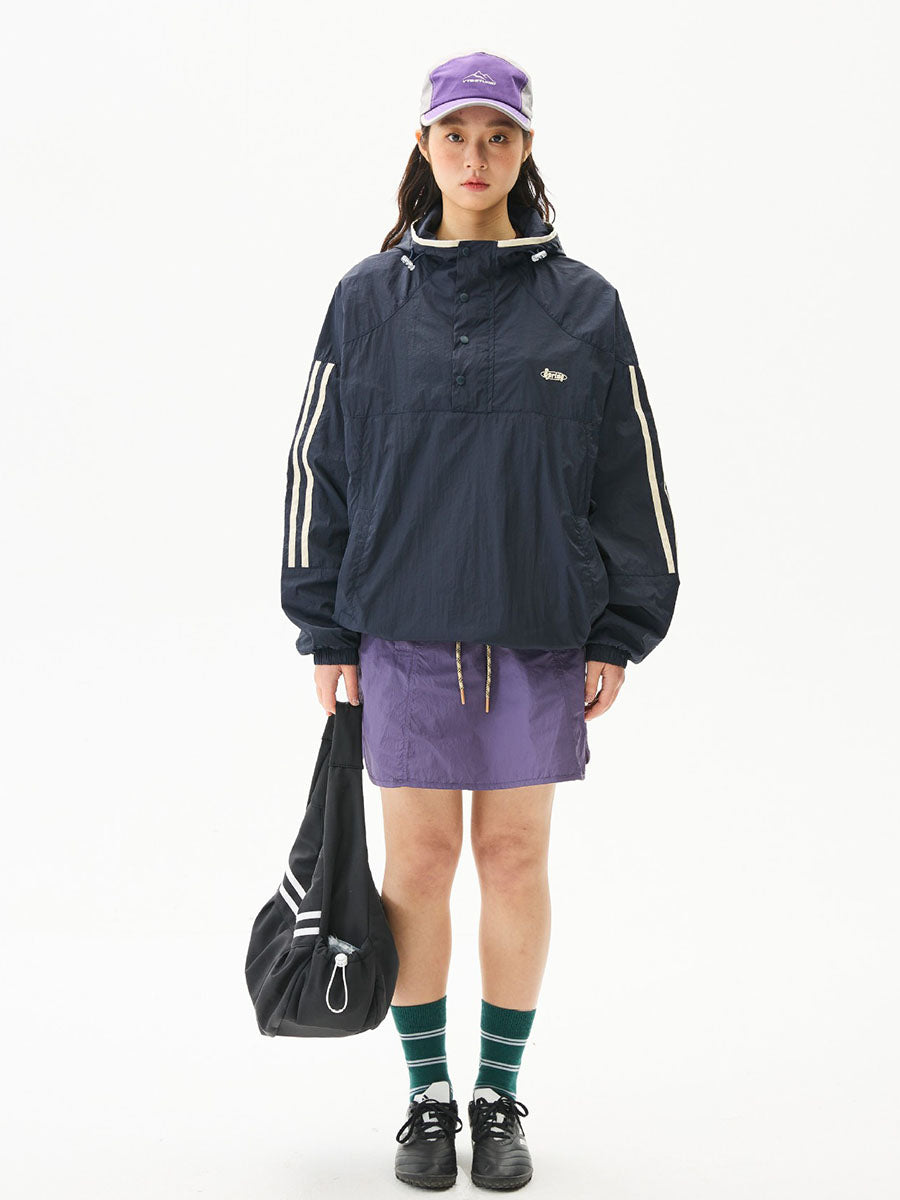 Colorblock Lightweight Hooded Sun Protection Jacket