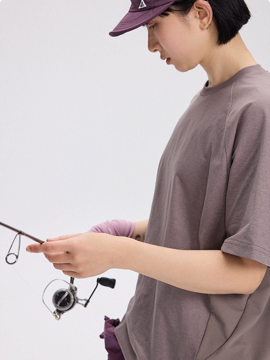 Lightweight Mesh Panel Quick-Dry T-Shirt