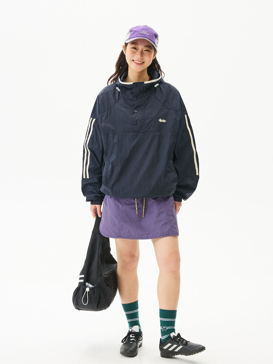 Colorblock Lightweight Hooded Sun Protection Jacket