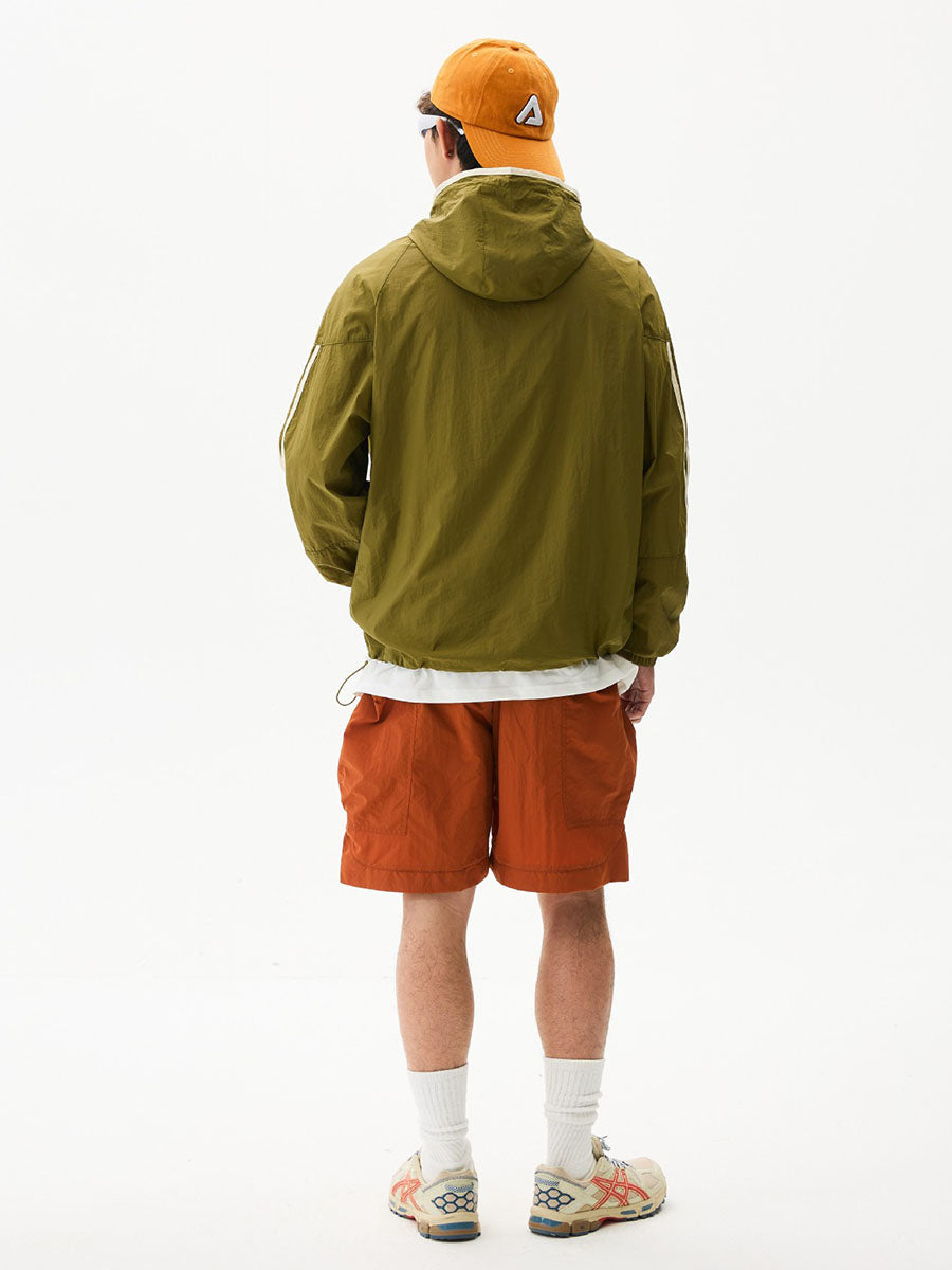 Colorblock Lightweight Hooded Sun Protection Jacket