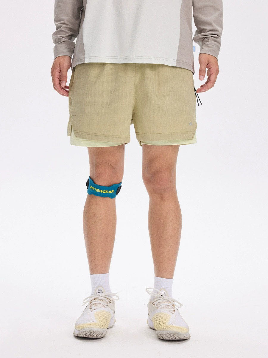 Double-Layer Quick-Dry Athletic Shorts with Inner Liner