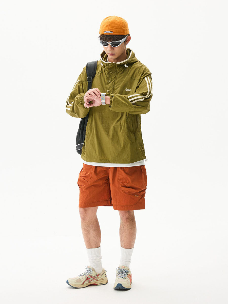 Colorblock Lightweight Hooded Sun Protection Jacket
