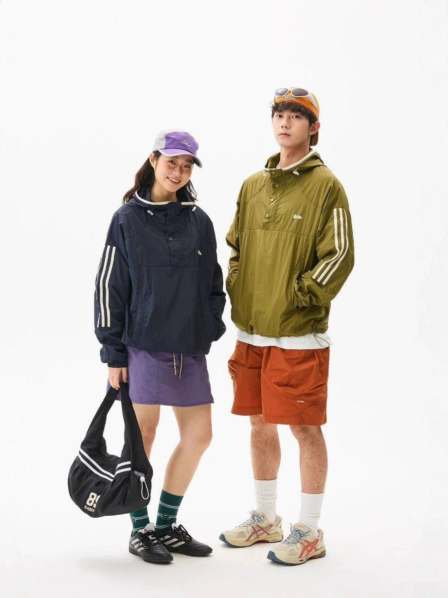 Colorblock Lightweight Hooded Sun Protection Jacket