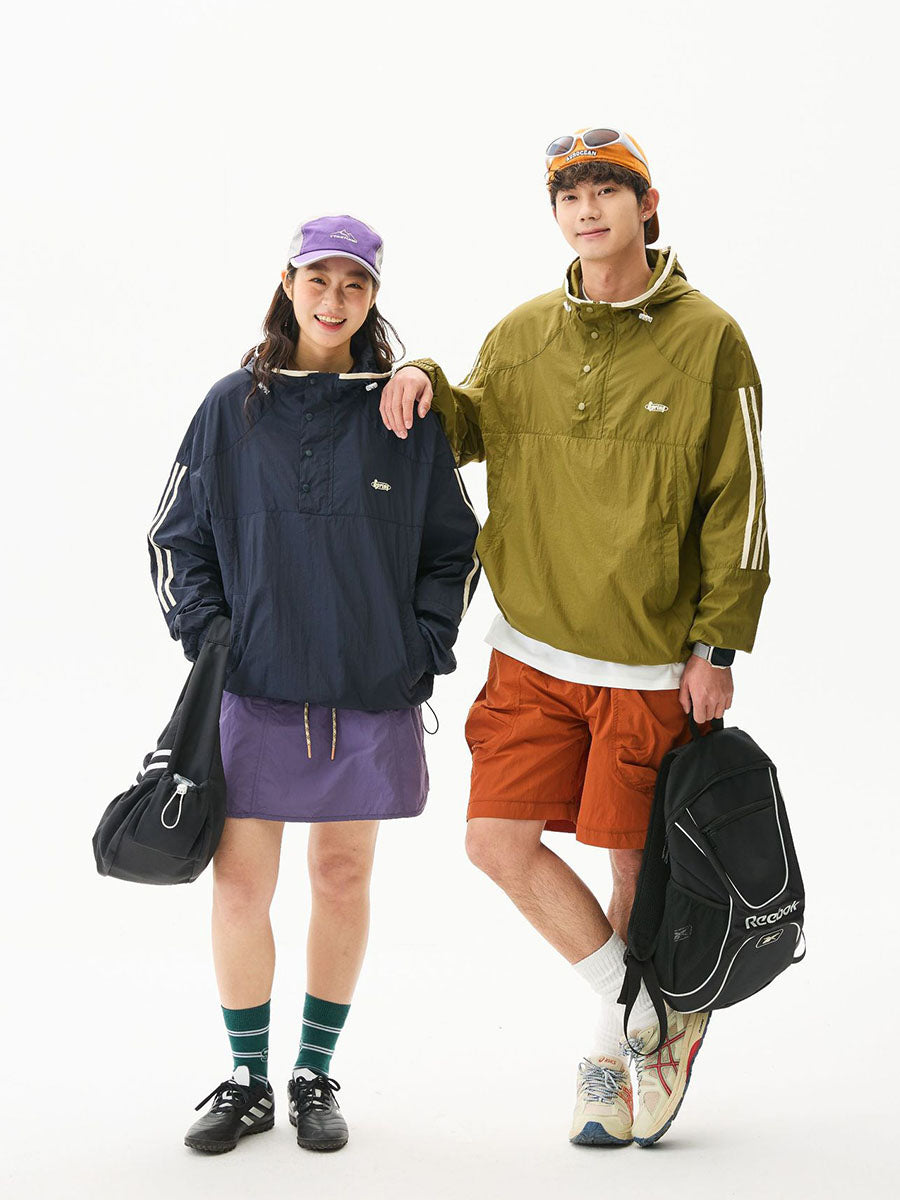 Colorblock Lightweight Hooded Sun Protection Jacket