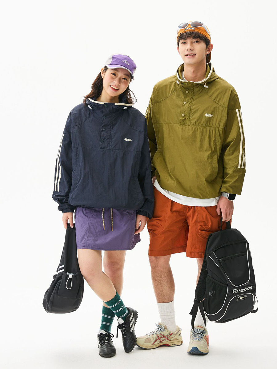 Colorblock Lightweight Hooded Sun Protection Jacket