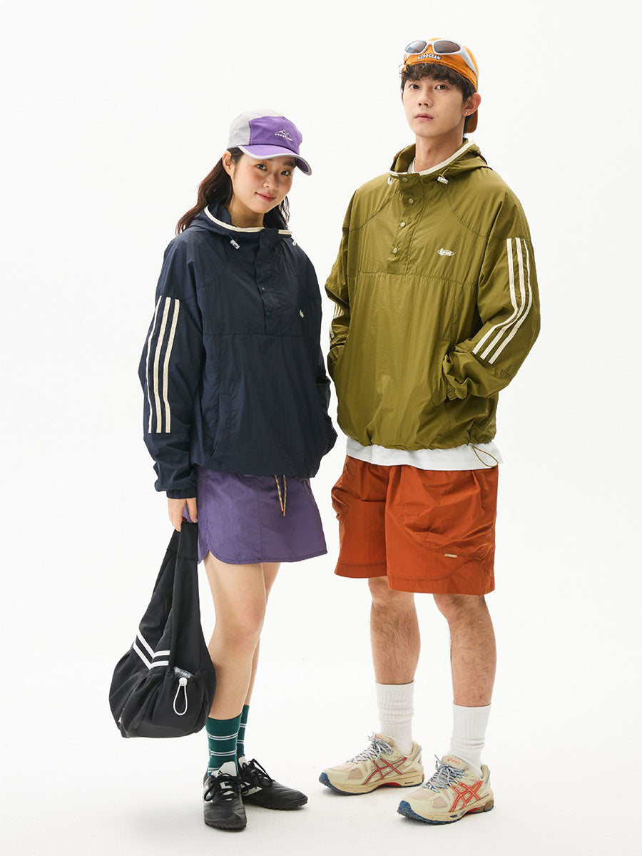 Colorblock Lightweight Hooded Sun Protection Jacket