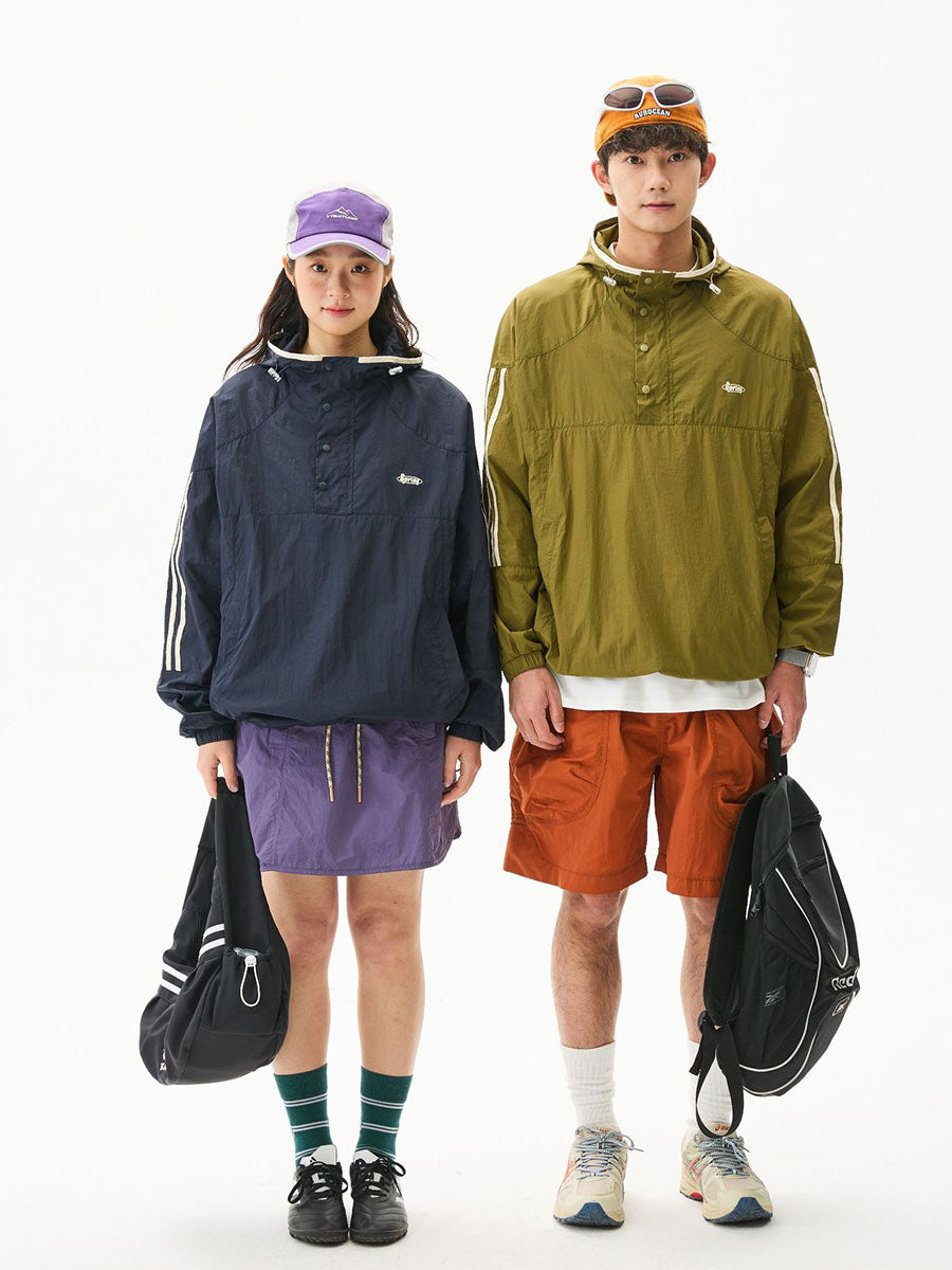 Colorblock Lightweight Hooded Sun Protection Jacket