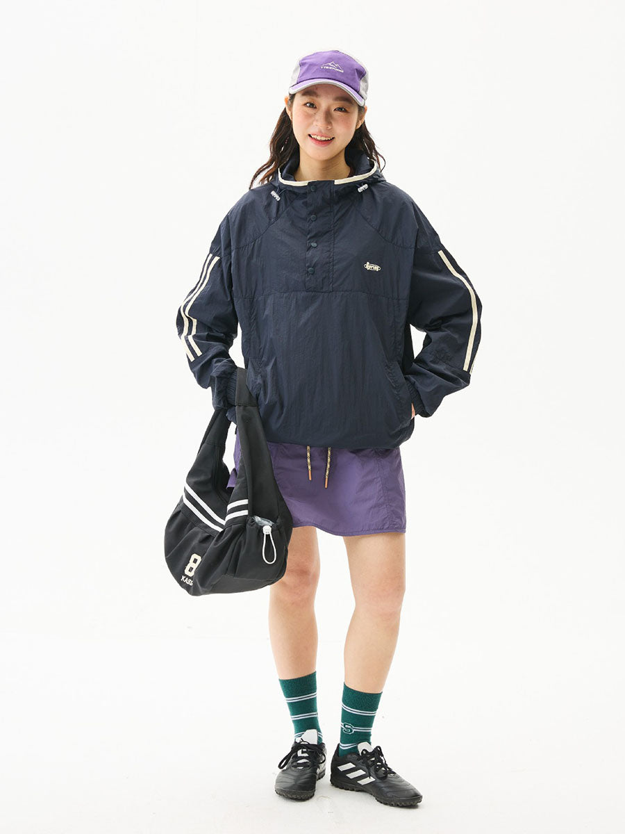 Colorblock Lightweight Hooded Sun Protection Jacket