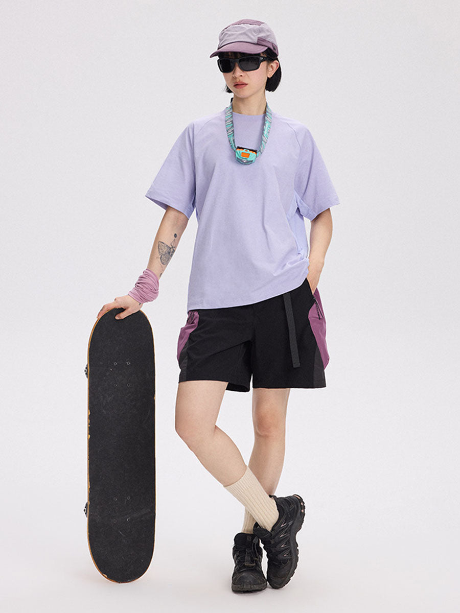 Lightweight Mesh Panel Quick-Dry T-Shirt
