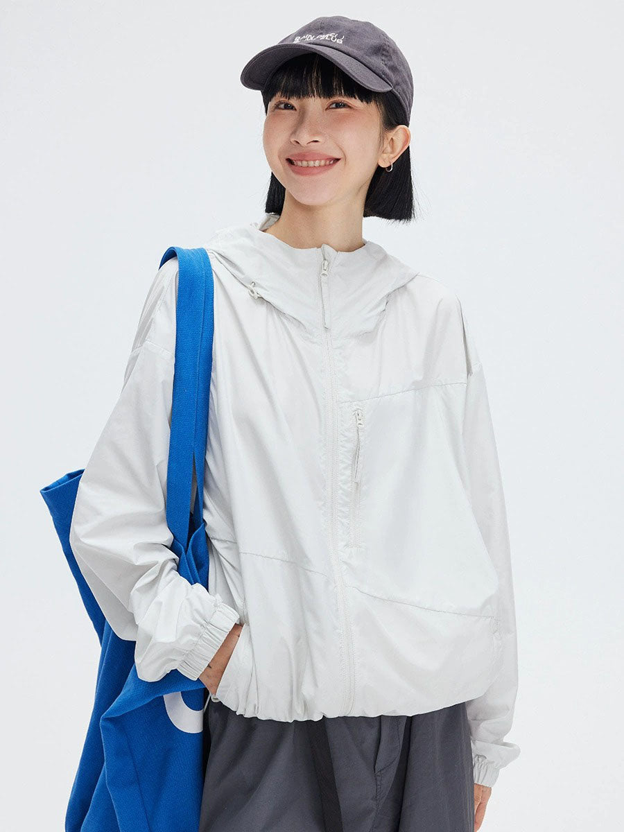 Lightweight Hooded Windbreaker Jacket