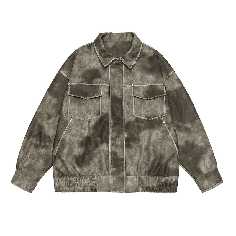 Vintage Loose Outdoor Leather Jacket