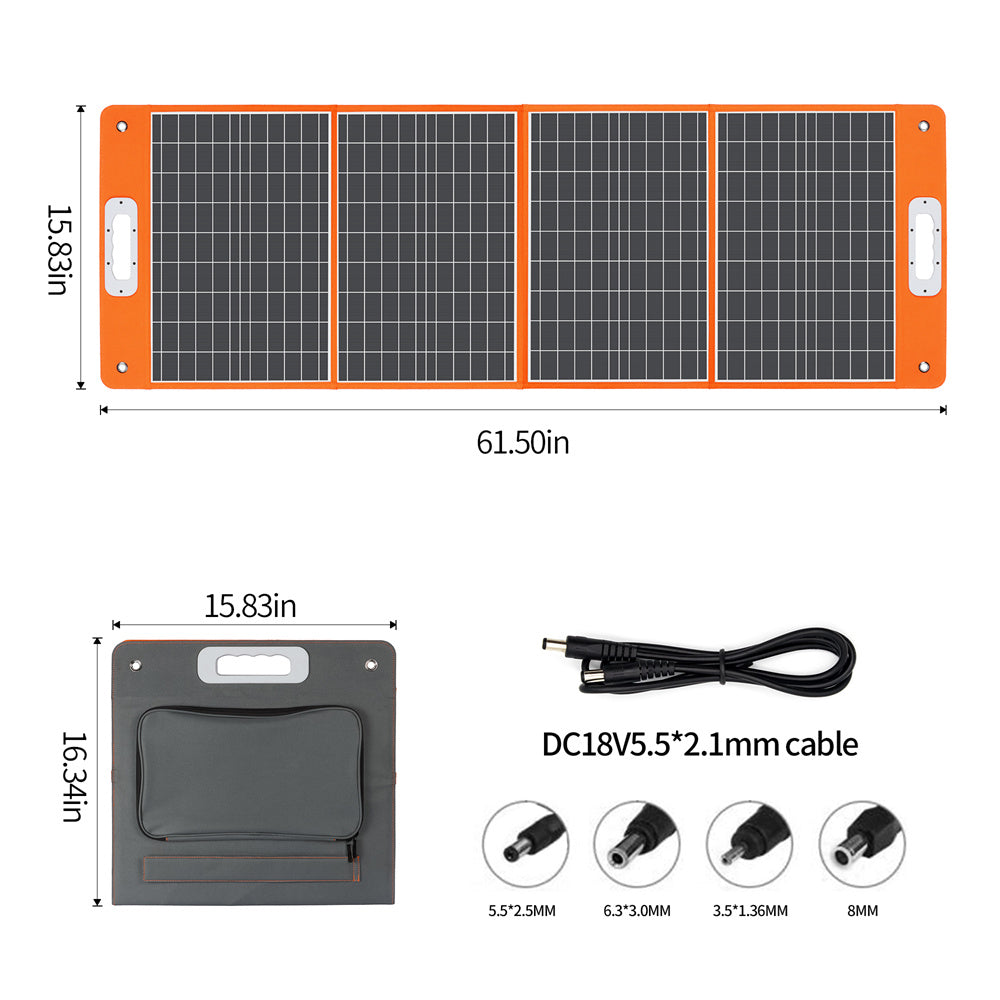 FlashFish TSP100 Foldable Solar Panel | 100W/18V