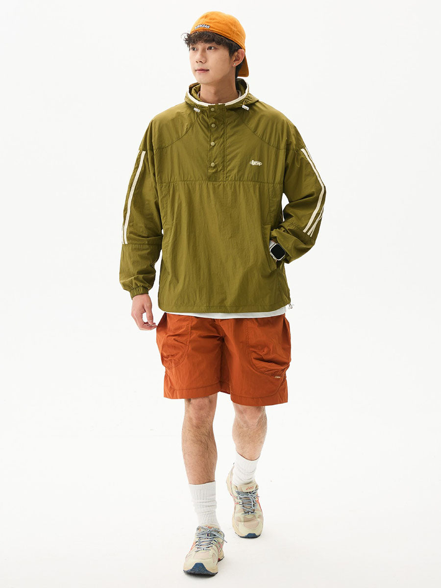 Colorblock Lightweight Hooded Sun Protection Jacket