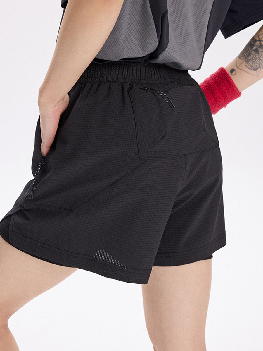 Double-Layer Quick-Dry Athletic Shorts with Inner Liner