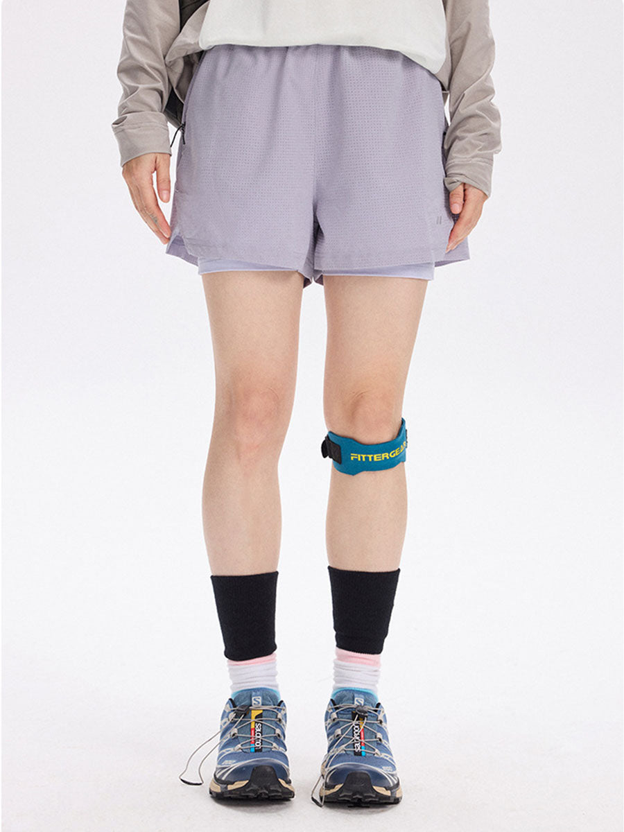 Double-Layer Quick-Dry Athletic Shorts with Inner Liner