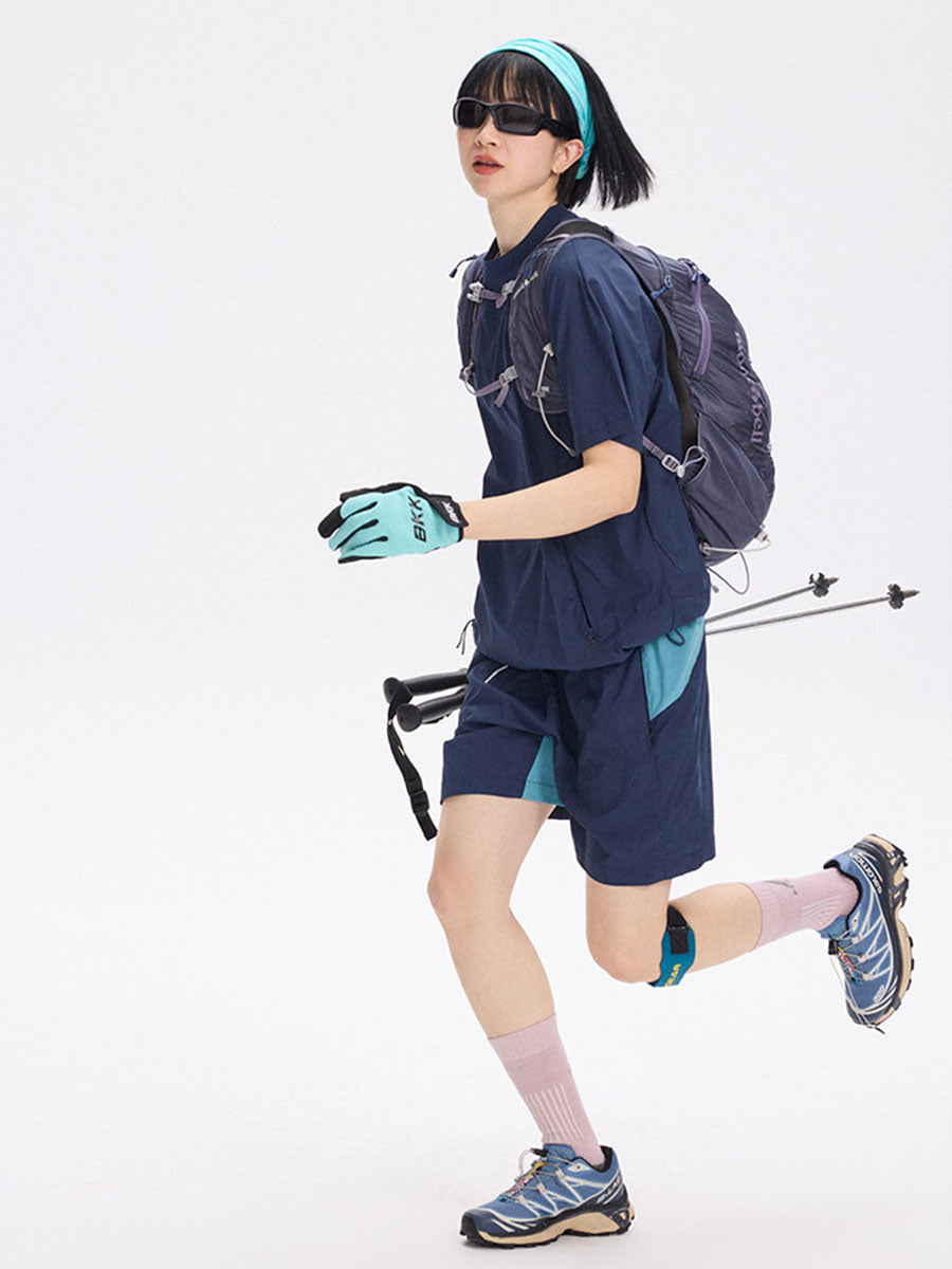 Quick-Dry Utility T-Shirt with Zipper Pockets