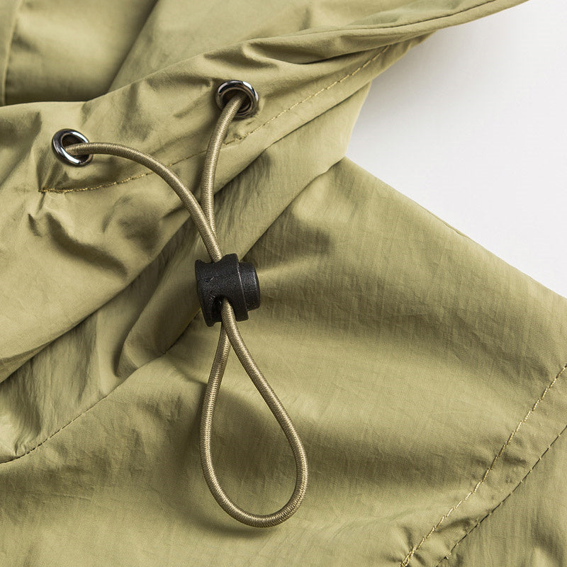 Loose Hood Zipper Outdoor Windproof Jacket