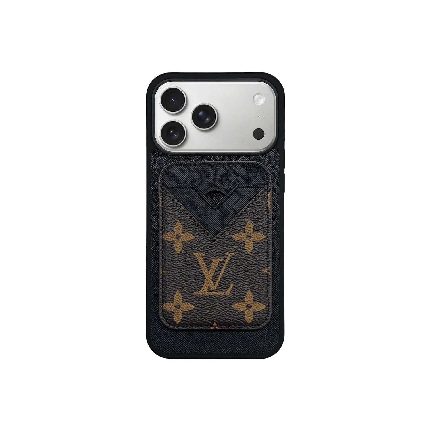 Retro Brown Card Pocket iPhone Case