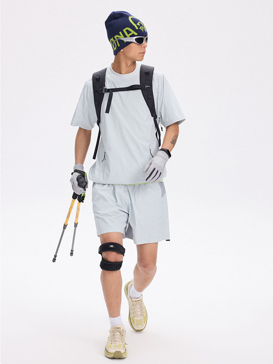 Quick-Dry Utility T-Shirt with Zipper Pockets