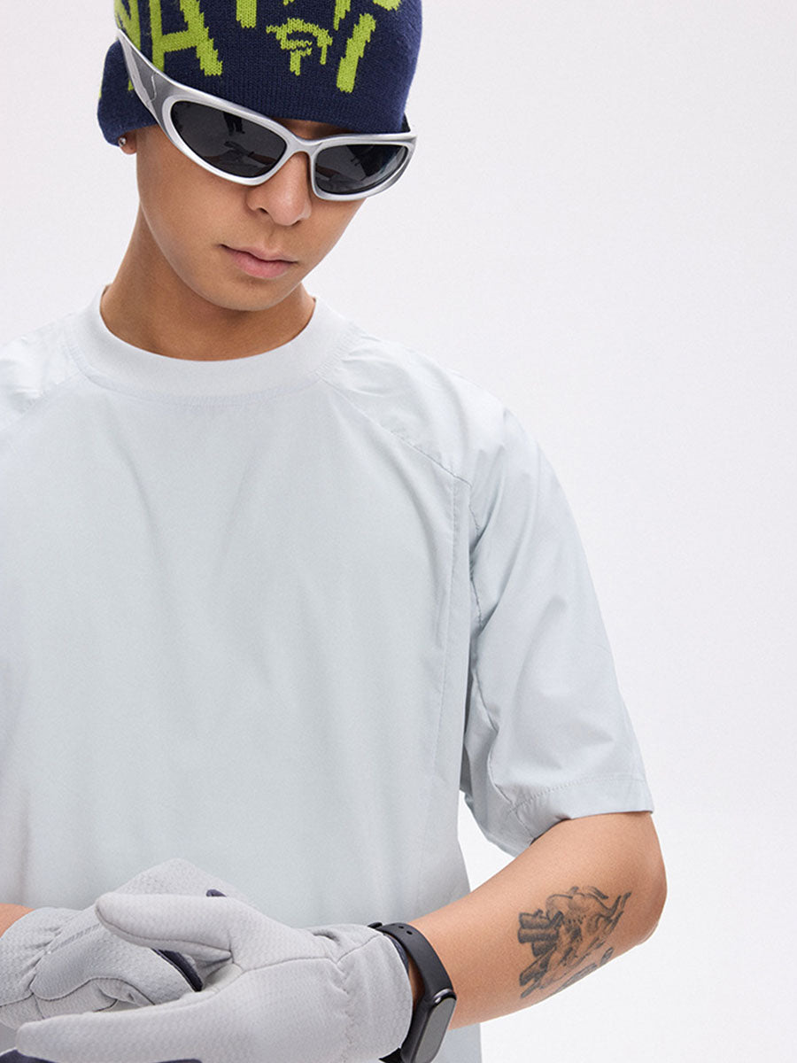 Quick-Dry Utility T-Shirt with Zipper Pockets