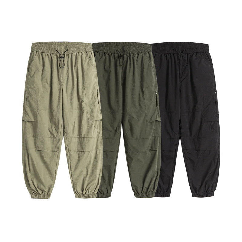 Outdoor Loose-Fit Cargo Pants with Jogger Cuffs