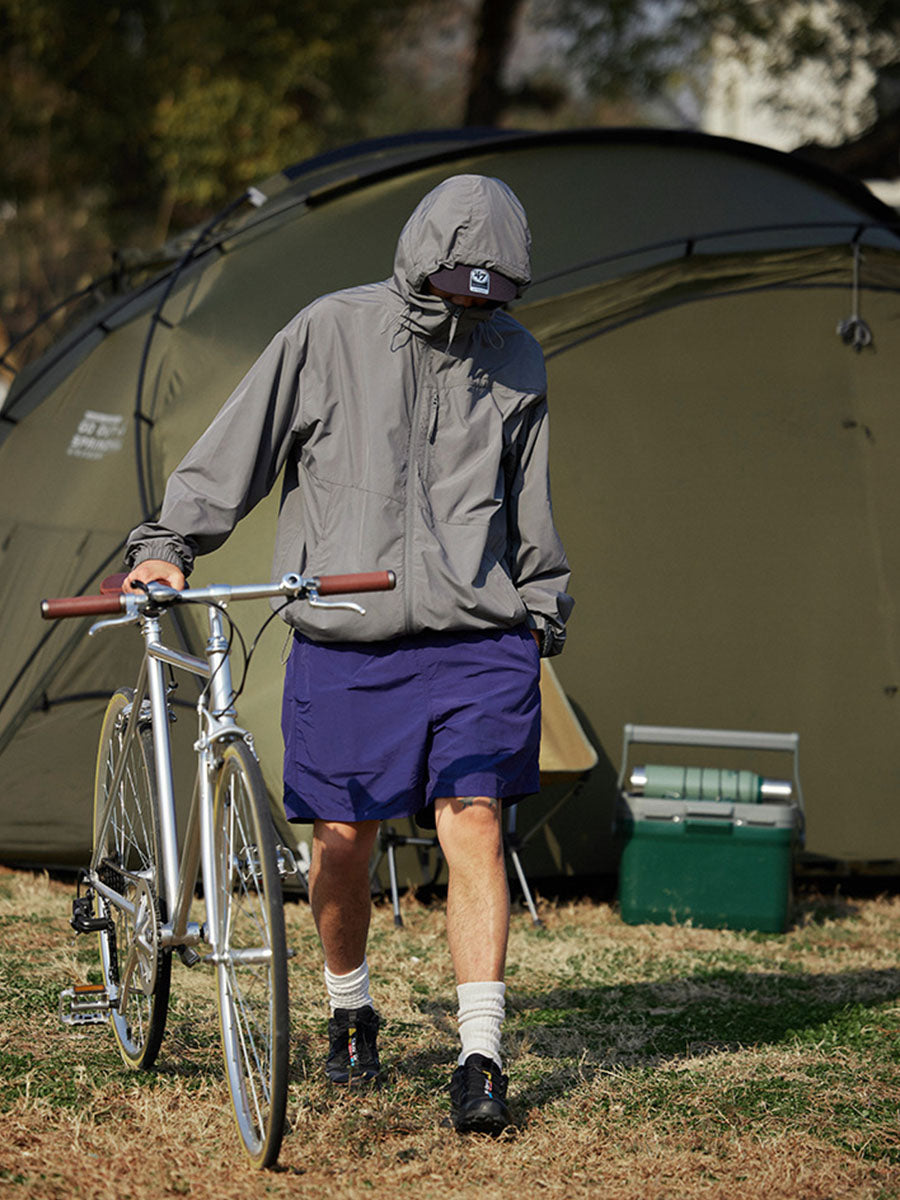 Lightweight Hooded Windbreaker Jacket