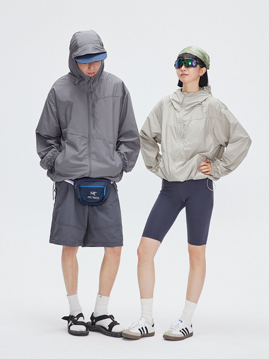 Lightweight Hooded Windbreaker Jacket