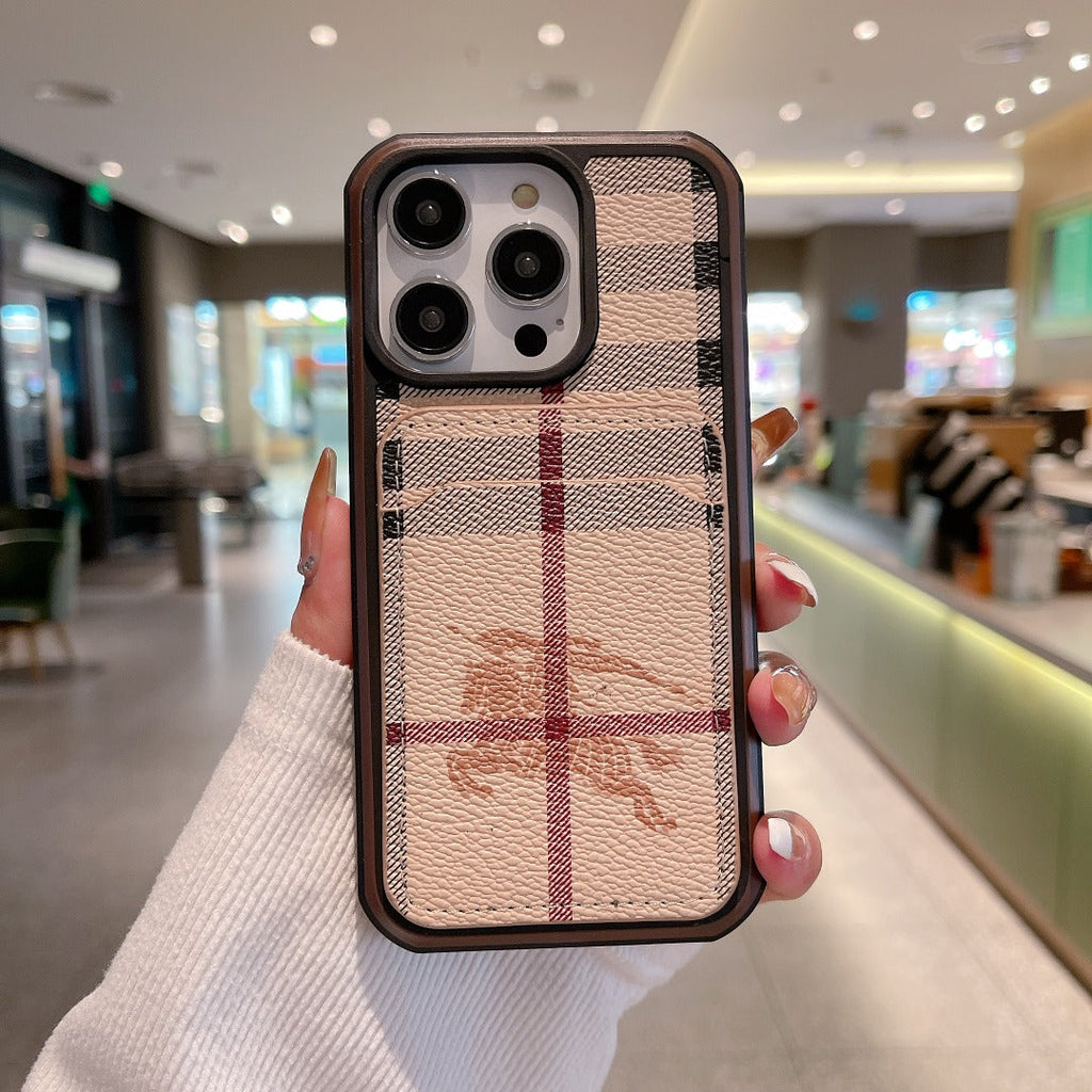 LV iPhone 15 16 Pro Max Plus Case Monogram Pattern