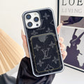 Fabric LV iPhone Case Card Slot for 1216 Pro Max
