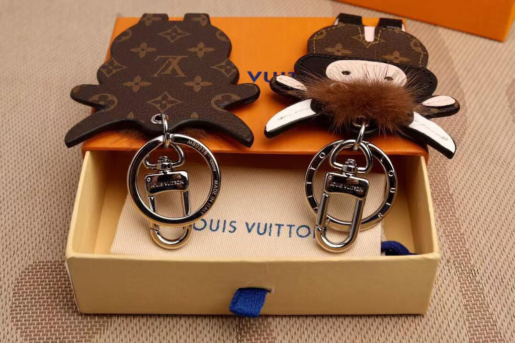 LV Cow KeyChain Bag Charm