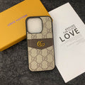 Luxury Leather LV Phone Case Style Card Holder for iPhone