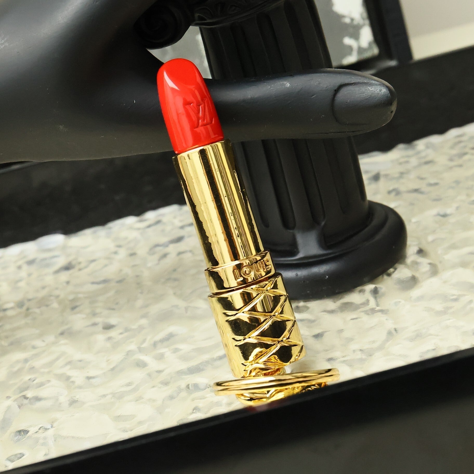 LV Lipstick Bag Charm Key Chain
