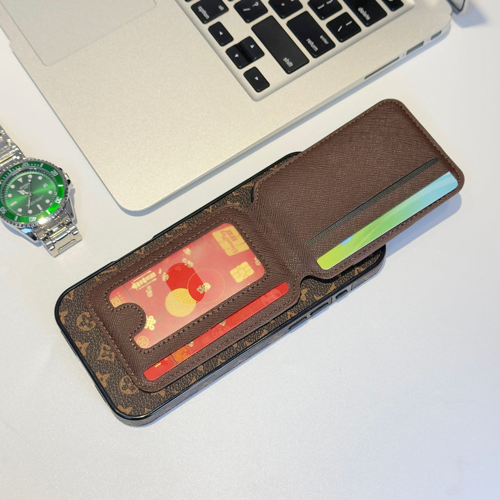 LV Magsafe iPhone Case With Card Holder 16/Pro/Pro Max/ Plus