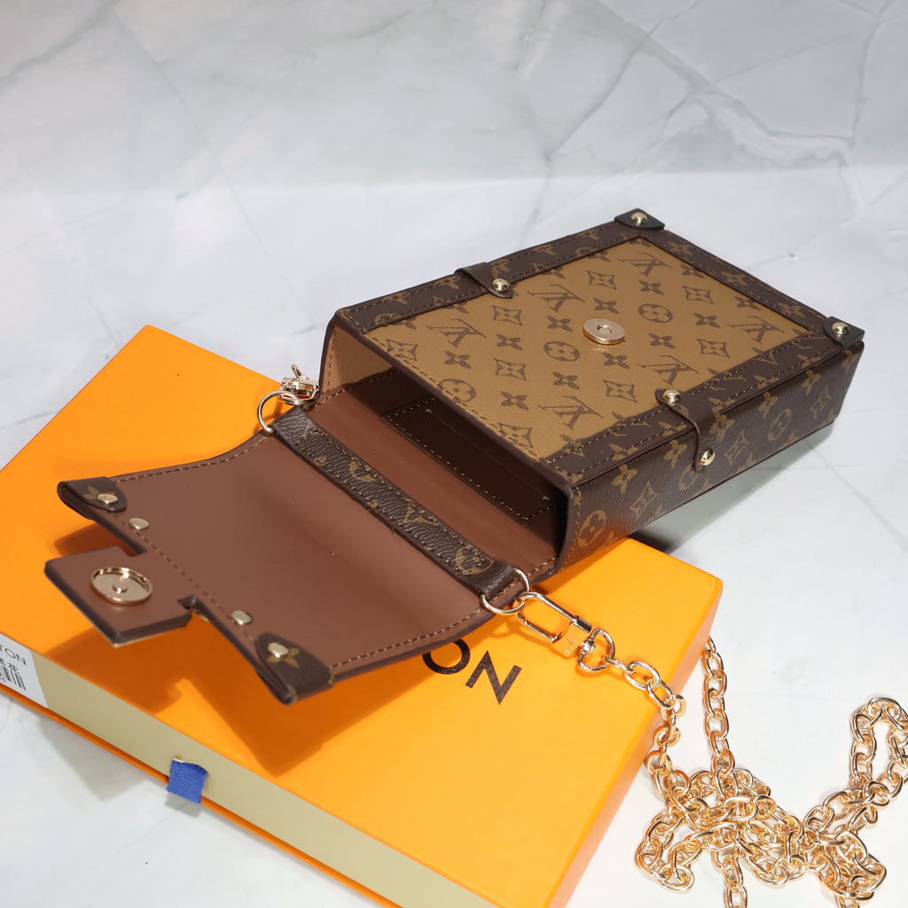 LV Vertical Trunk Pochette Crossbody Bag